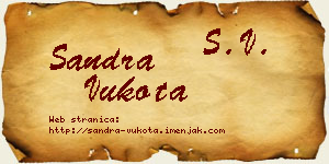 Sandra Vukota vizit kartica